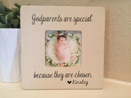 picture frame for godparents