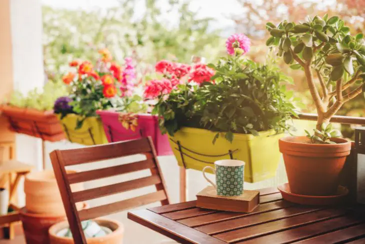 springtime balcony